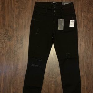 High waist skinny jeans